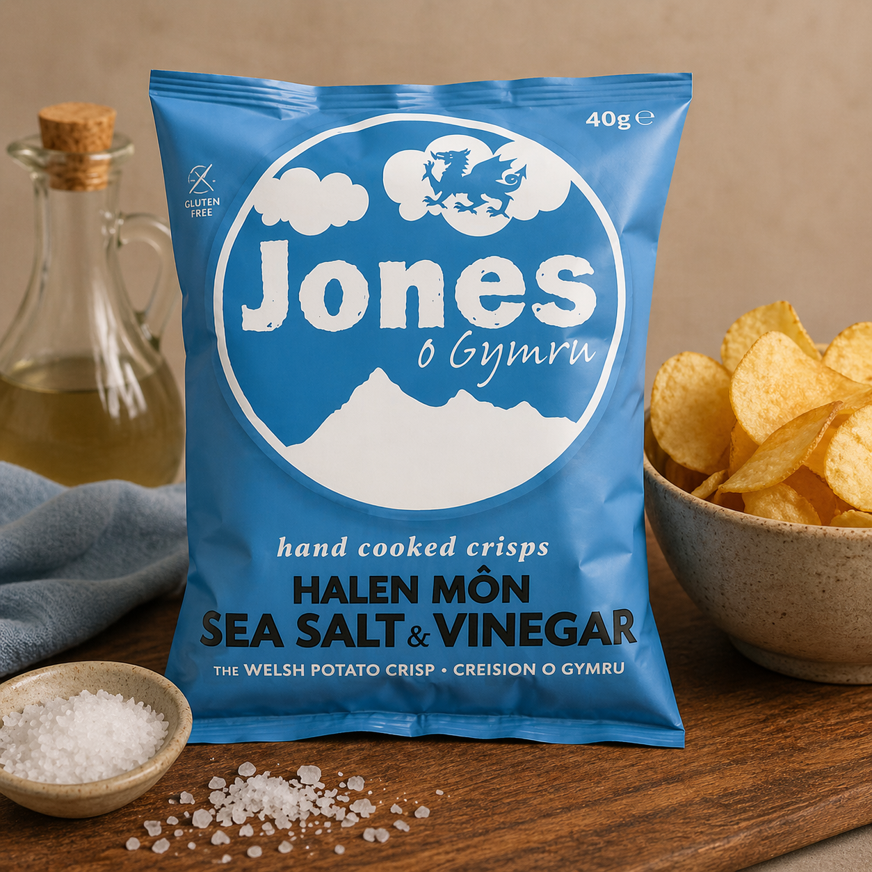 🧂 Jones Crisps – Halen Môn Sea Salt & Vinegar