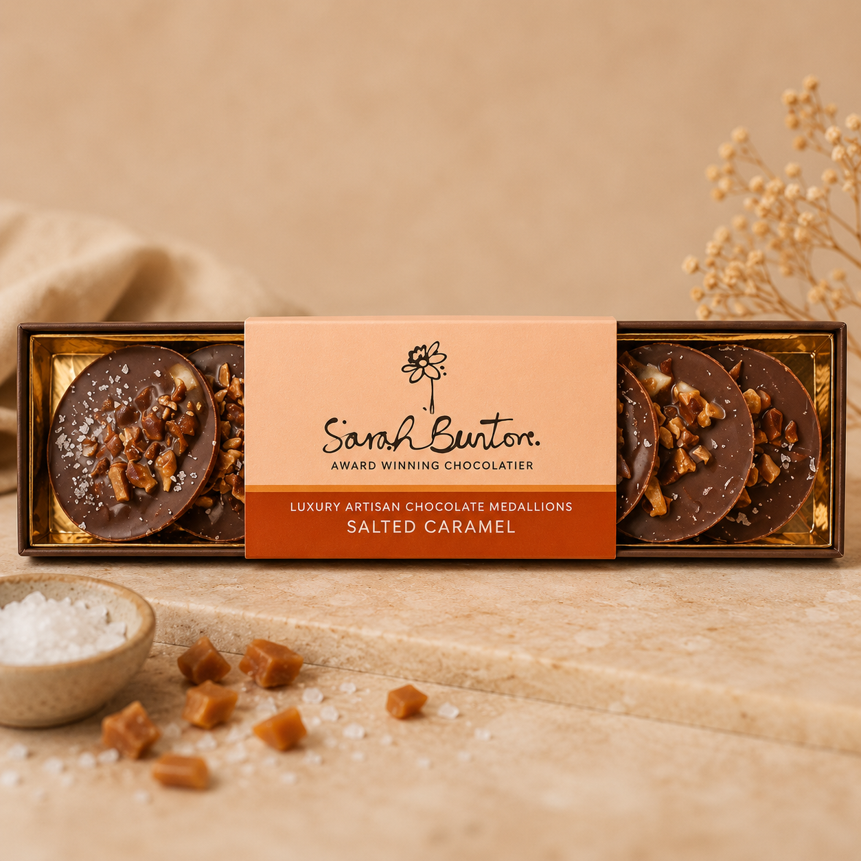 Sarah Bunton Salted Caramel Medallions