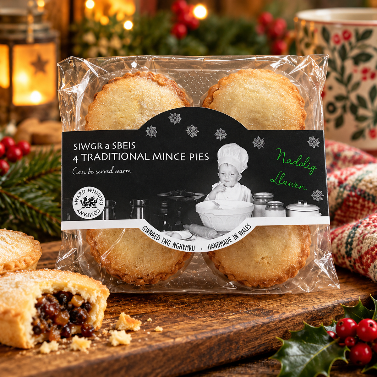 Siwgr a Sbeis Mince Pies - Traditional