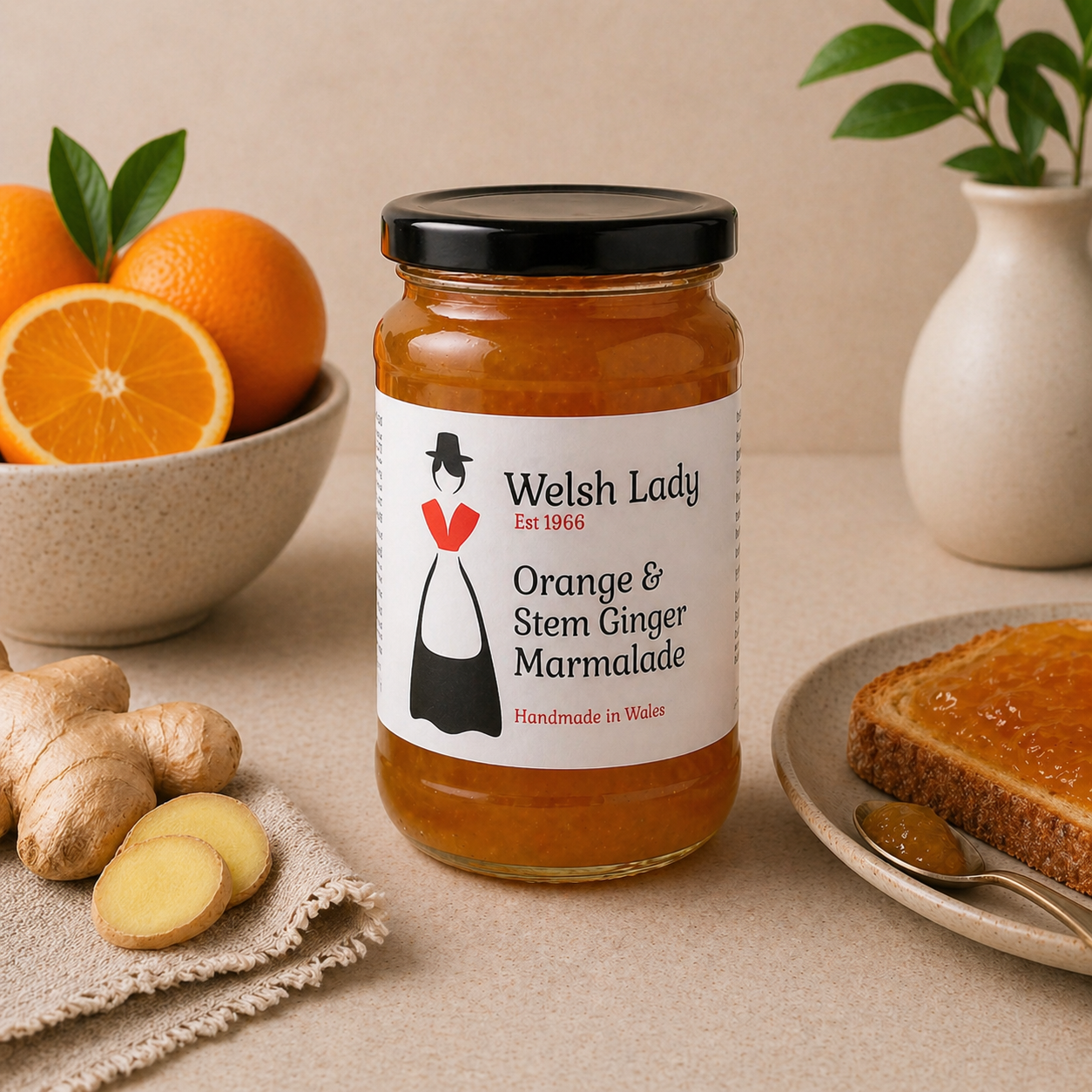 Welsh Lady Orange and Stem Ginger Marmalade