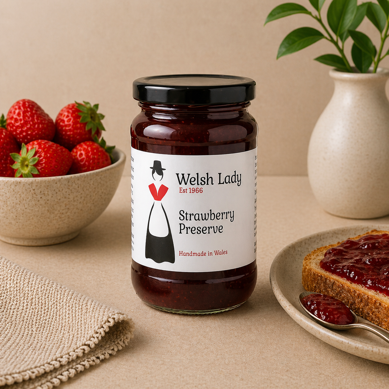 Welsh Lady Strawberry Preserve