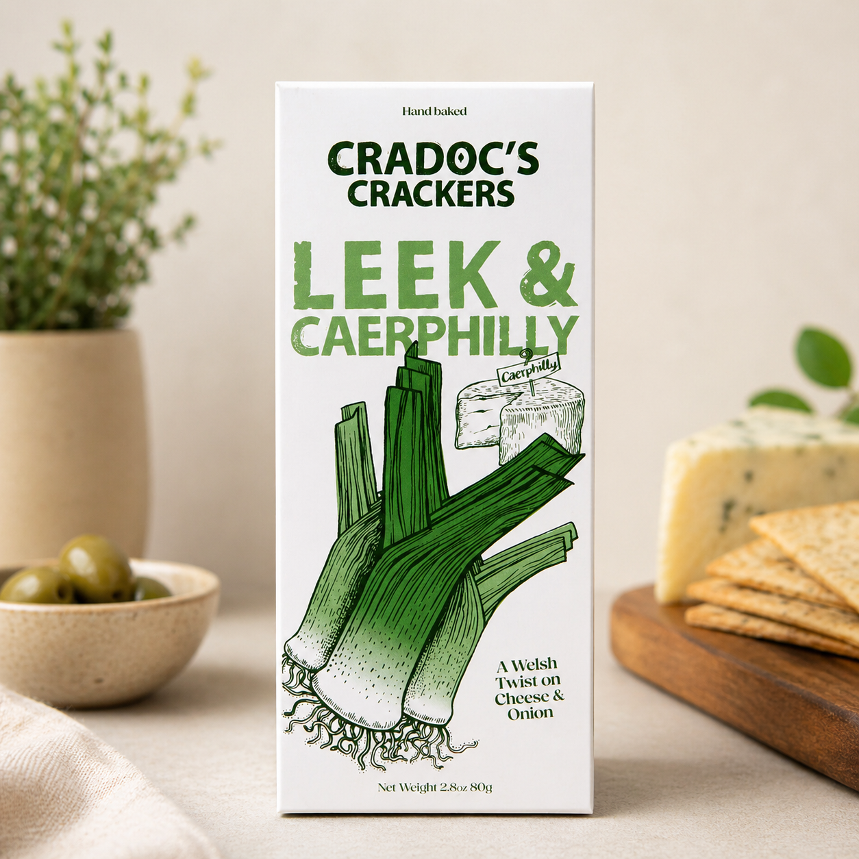Cradocs Crackers - Leek and Caerphilly Cheese