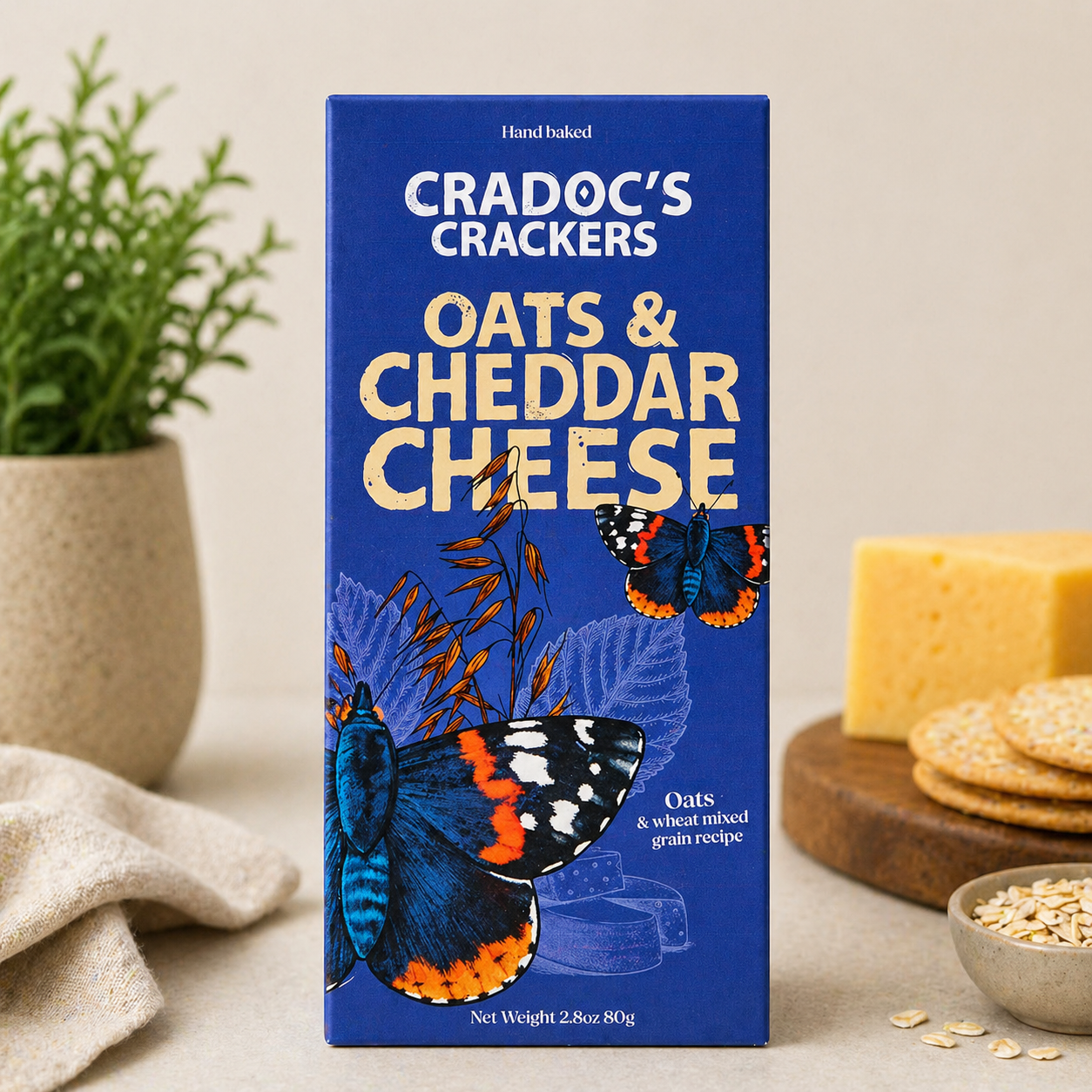 Cradocs Crackers - Oat Crackers with Cheddar Cheese
