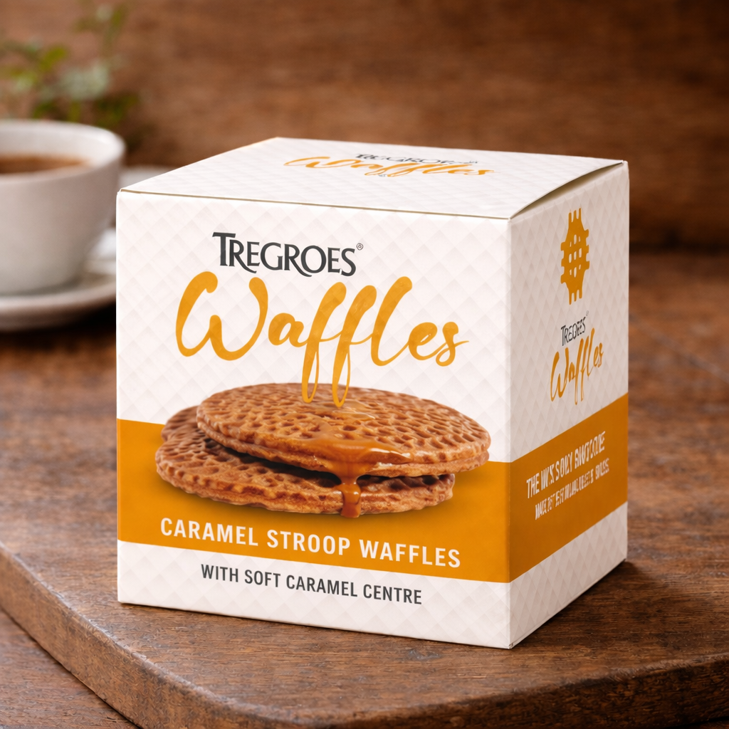 Tregroes Caramel Stroop Butter Toffee Waffles