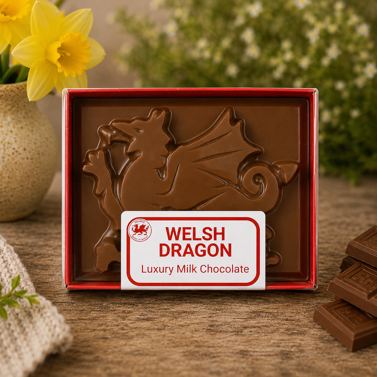 Welsh Dragon Milk Chocolate Gift