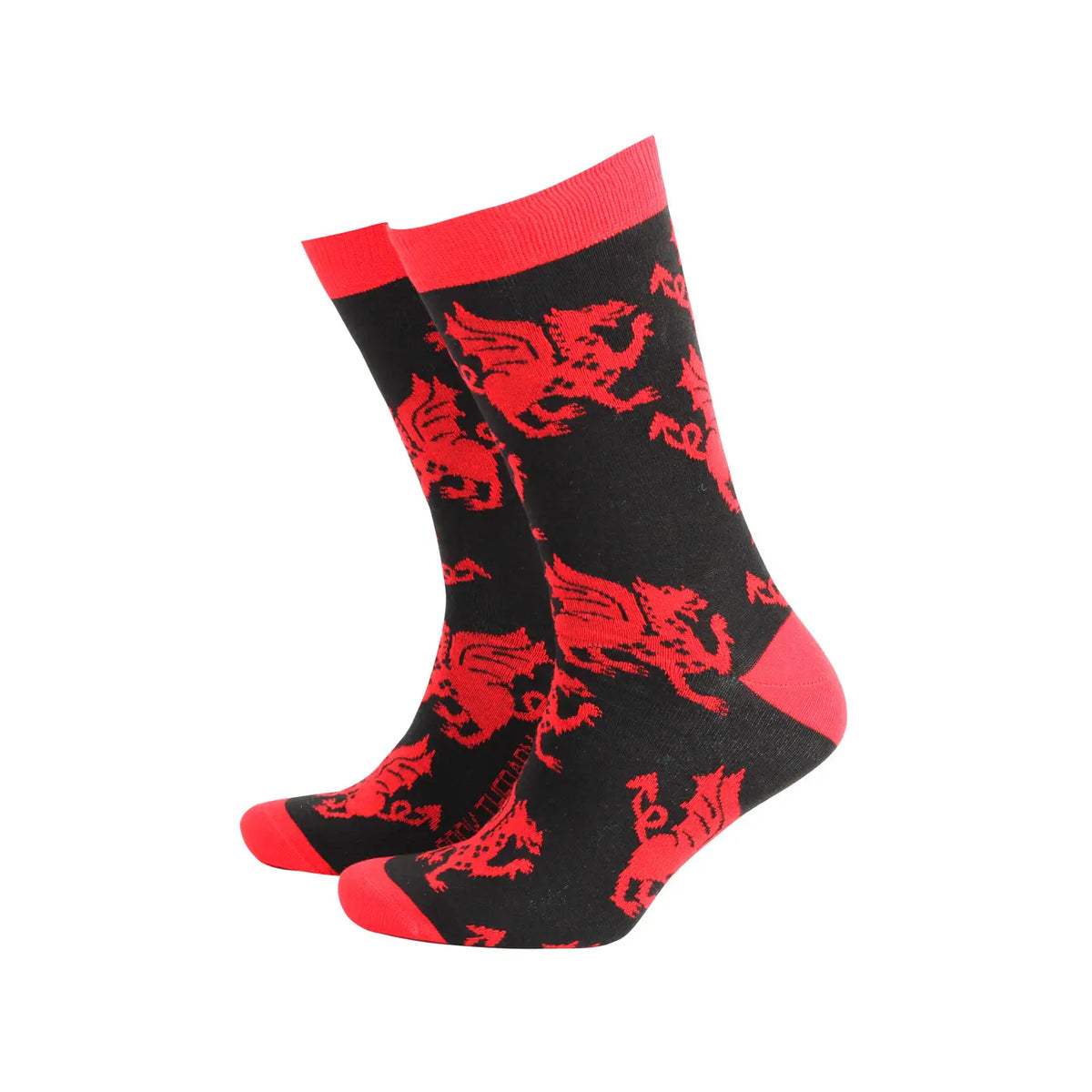 Welsh  Dragon Mens Welsh Bamboo Socks