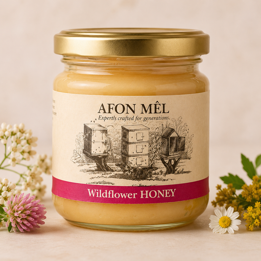 Afon Mel Wildflower Welsh Honey 8oz