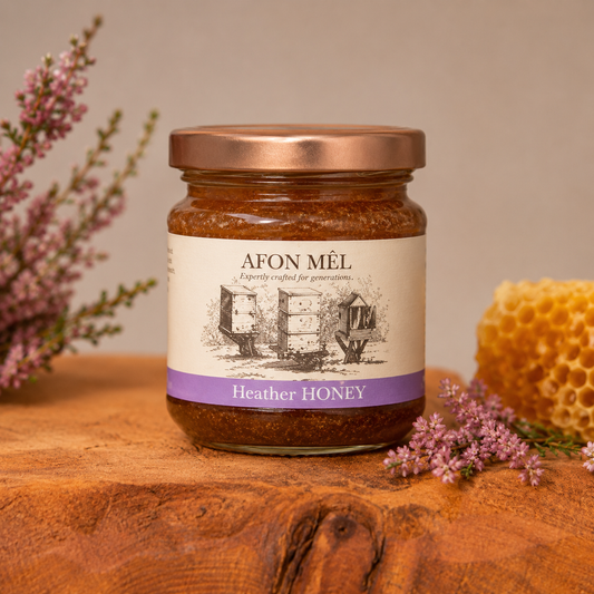 Afon Mel Heather Welsh Honey 8 oz