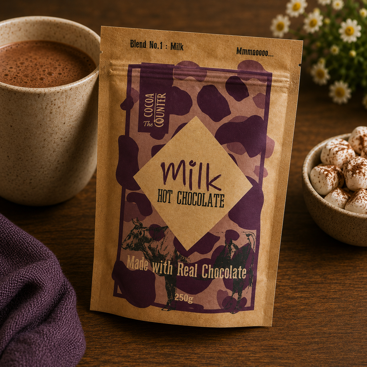 Pendragon Finest Hot Chocolate Flakes - Milk Chocolate 250g