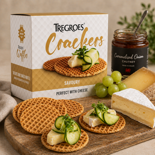 Tregroes Waffles Crackers – Savoury
