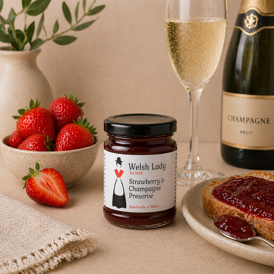 Welsh Lady Strawberry and Champagne Preserve