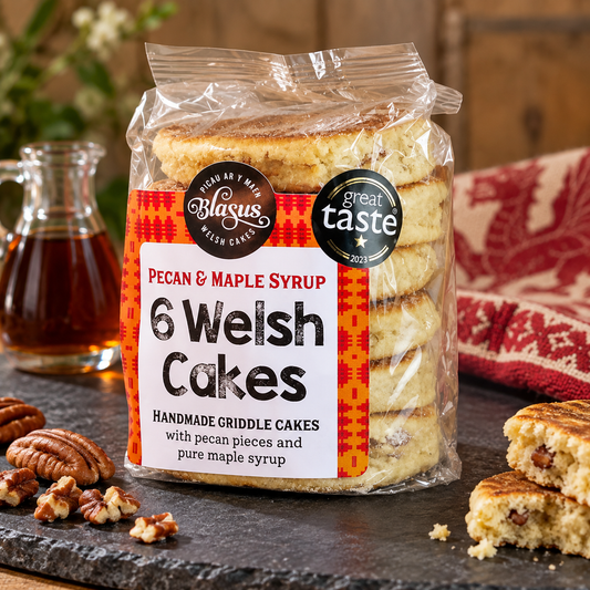 Pecan and Maple Syrup Welsh Cakes – Blasus