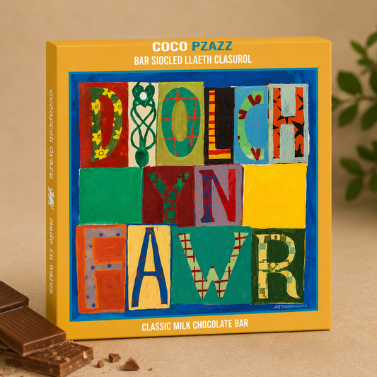 Coco Pzazz Diolch yn Fawr (Thank You) Chocolate Bar 80g