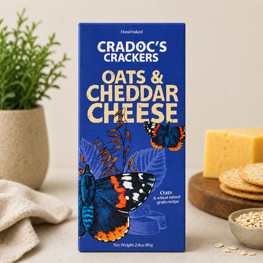 Cradocs Crackers - Oat Crackers  with Cheddar Cheese