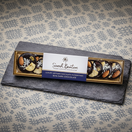 Sarah Bunton 85% Dark Chocolate Florentines 80g