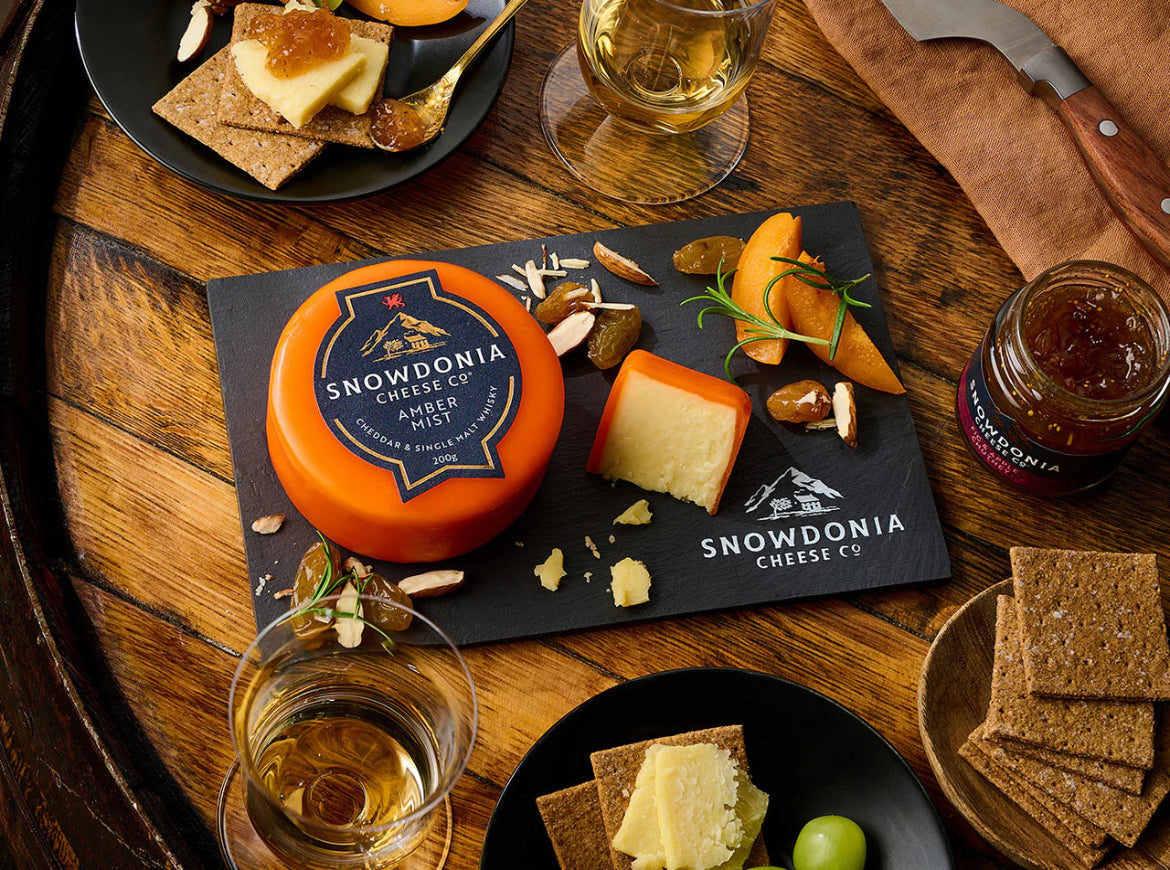 Snowdonia Amber Mist Cheese – Whisky Cheddar