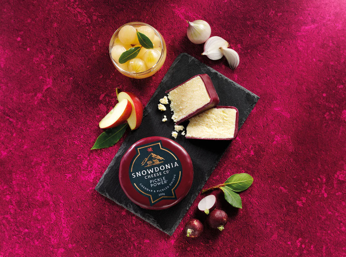 Snowdonia Pickle Power Cheese – Pickled Onion Cheddar