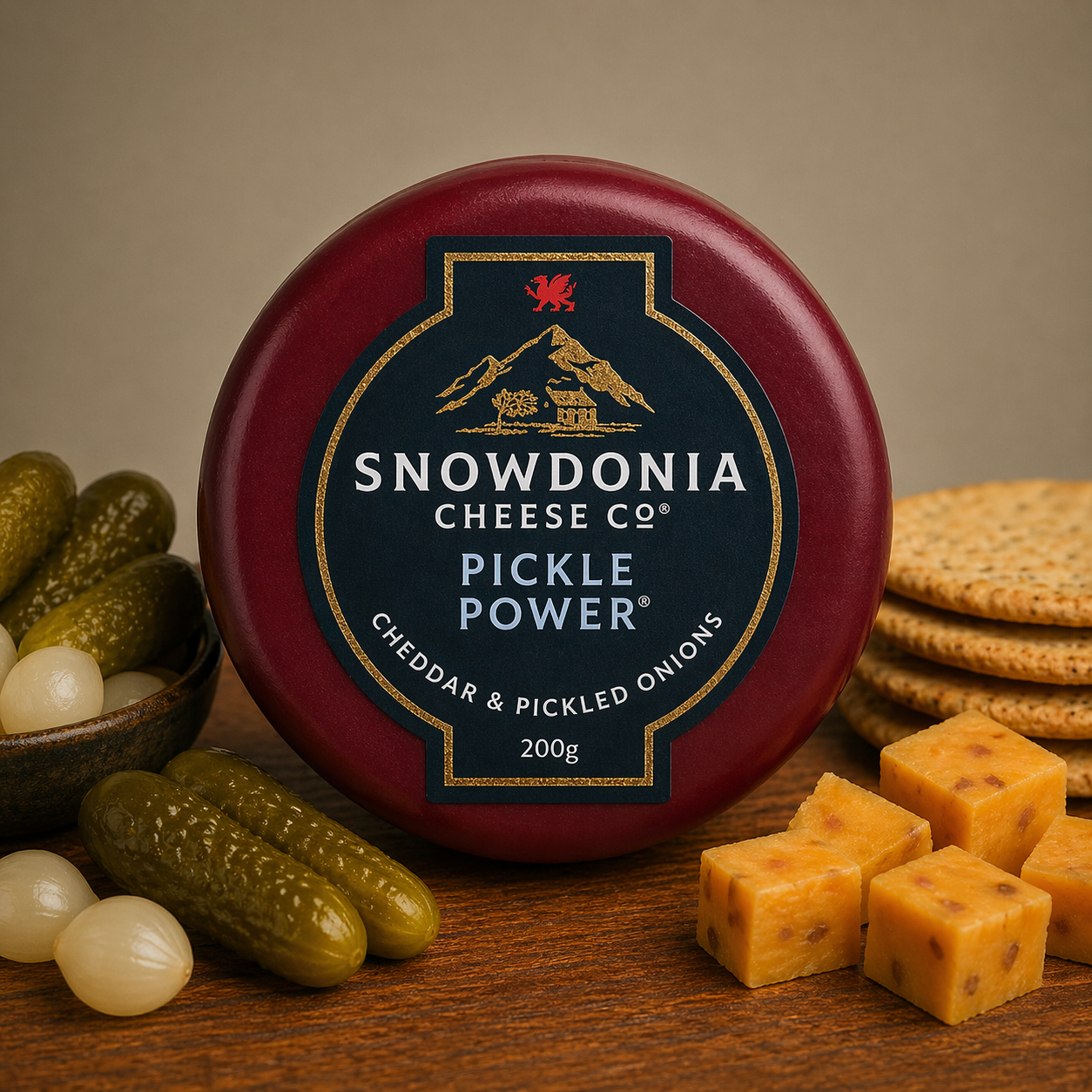 Snowdonia Pickle Power Cheese – Pickled Onion Cheddar