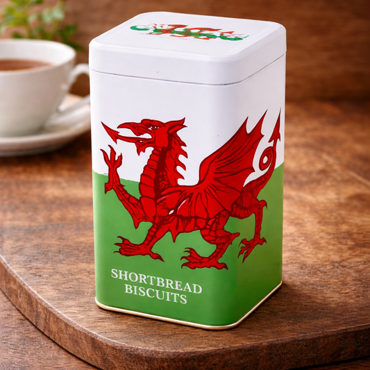 Welsh Flag Shortbread Gift Tin