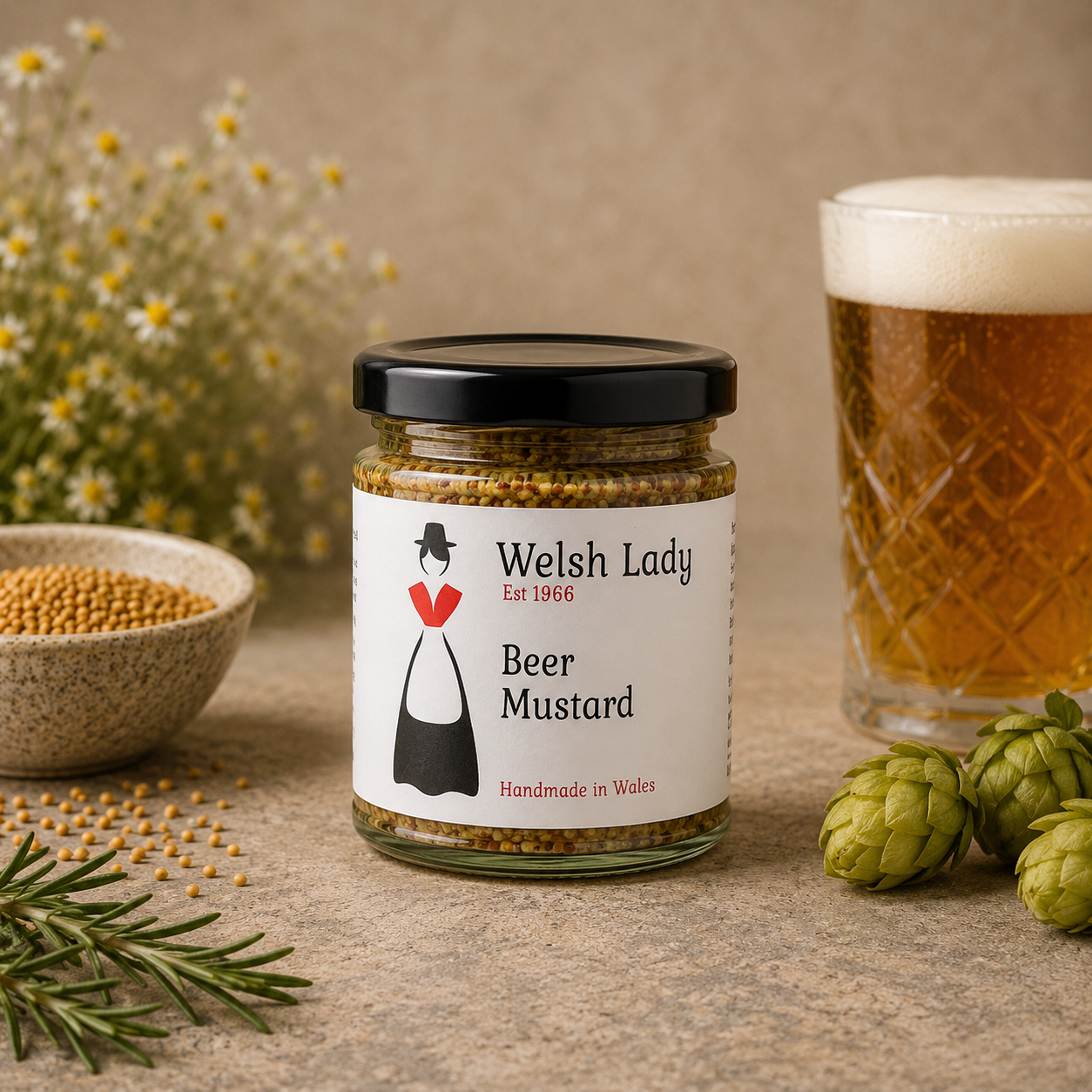 Welsh Lady Beer Mustard