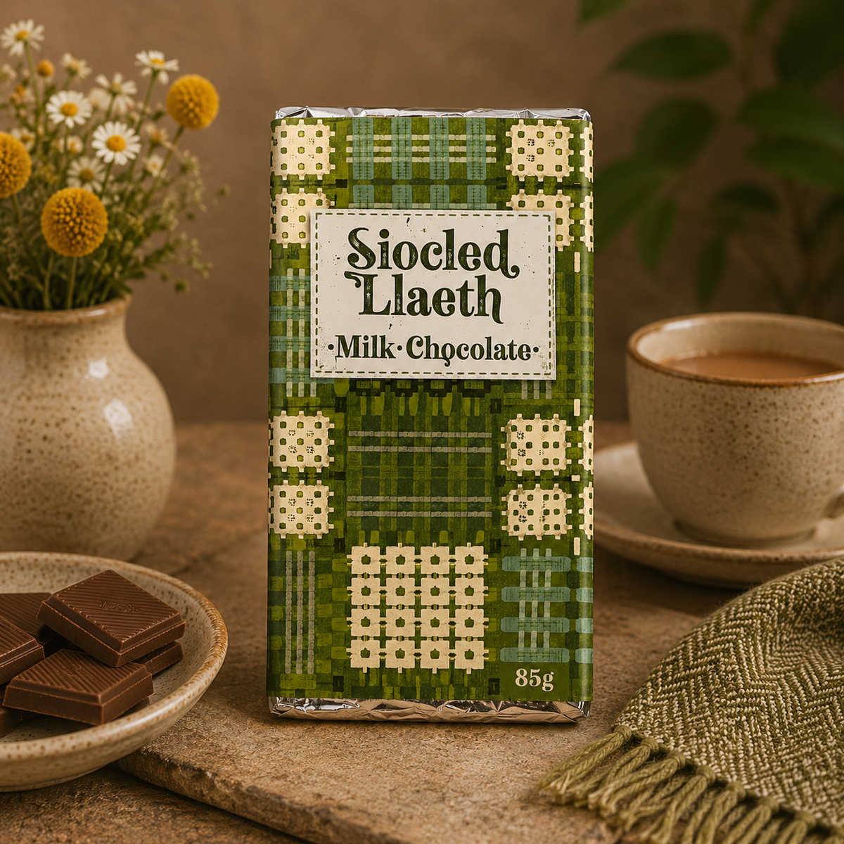 Welsh Tapestry Blanket Milk Chocolate Bar 85g